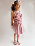 GIRLS CRINKLE SKIRT IN PEARL