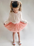 GIRLS CRINKLE SKIRT IN SHERBET