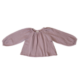 GIRLS CRINKLE BLOUSE IN PEARL